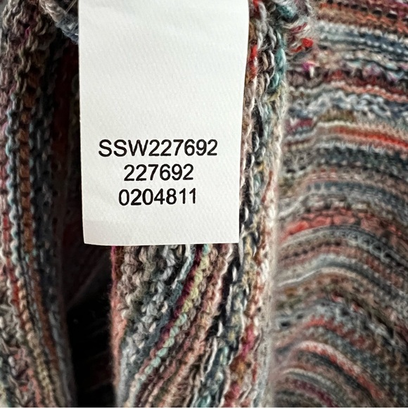 J. Jill Sweater Rainbow Striped Knit Pullover Women's Size XS Winter Multicolor - Picture 6 of 7